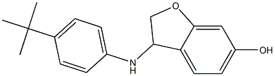 3-[(4-tert-butylphenyl)amino]-2,3-dihydro-1-benzofuran-6-ol Structure