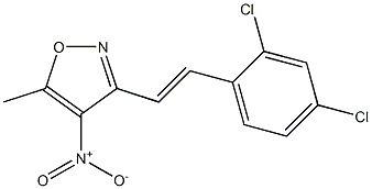 3-[(E)-2-(2,4-dichlorophenyl)vinyl]-5-methyl-4-nitroisoxazole