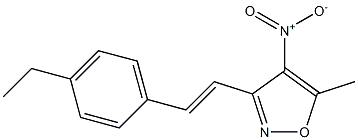 3-[(E)-2-(4-ethylphenyl)vinyl]-5-methyl-4-nitroisoxazole Structure