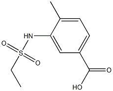 3-[(ethylsulfonyl)amino]-4-methylbenzoic acid Structure
