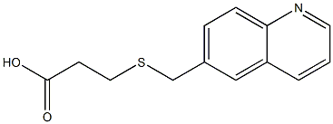 3-[(quinolin-6-ylmethyl)sulfanyl]propanoic acid Structure