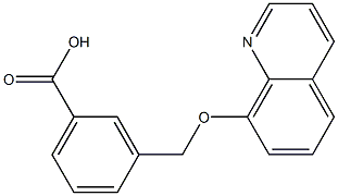 3-[(quinolin-8-yloxy)methyl]benzoic acid Structure
