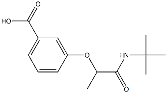 3-[1-(tert-butylcarbamoyl)ethoxy]benzoic acid Struktur