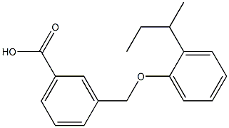 3-[2-(butan-2-yl)phenoxymethyl]benzoic acid Structure