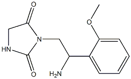 3-[2-amino-2-(2-methoxyphenyl)ethyl]imidazolidine-2,4-dione Structure
