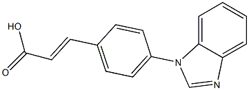 3-[4-(1H-1,3-benzodiazol-1-yl)phenyl]prop-2-enoic acid