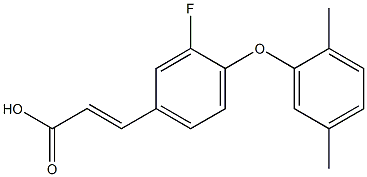 3-[4-(2,5-dimethylphenoxy)-3-fluorophenyl]prop-2-enoic acid Structure