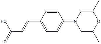 3-[4-(2,6-dimethylmorpholin-4-yl)phenyl]prop-2-enoic acid