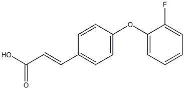 3-[4-(2-fluorophenoxy)phenyl]prop-2-enoic acid Structure