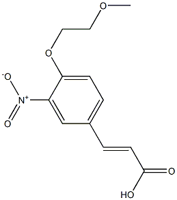  3-[4-(2-methoxyethoxy)-3-nitrophenyl]prop-2-enoic acid