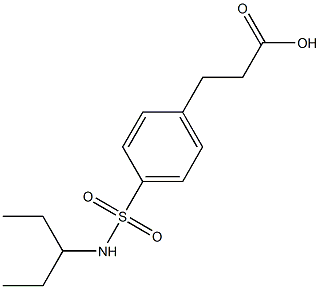 3-[4-(pentan-3-ylsulfamoyl)phenyl]propanoic acid