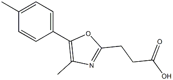 3-[4-methyl-5-(4-methylphenyl)-1,3-oxazol-2-yl]propanoic acid Structure