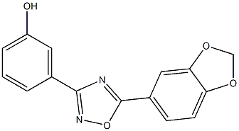 3-[5-(2H-1,3-benzodioxol-5-yl)-1,2,4-oxadiazol-3-yl]phenol