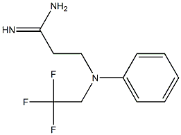 3-[phenyl(2,2,2-trifluoroethyl)amino]propanimidamide Structure