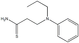 3-[phenyl(propyl)amino]propanethioamide Structure