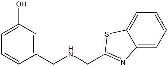 3-{[(1,3-benzothiazol-2-ylmethyl)amino]methyl}phenol Struktur