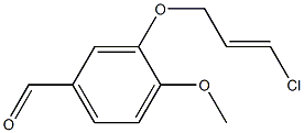 3-{[(2E)-3-chloroprop-2-enyl]oxy}-4-methoxybenzaldehyde Structure