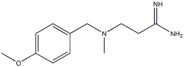 3-{[(4-methoxyphenyl)methyl](methyl)amino}propanimidamide Struktur
