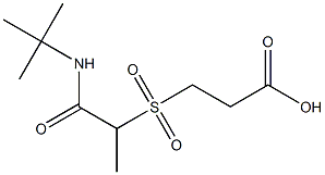 3-{[1-(tert-butylcarbamoyl)ethane]sulfonyl}propanoic acid Structure