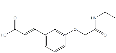 3-{3-[1-(propan-2-ylcarbamoyl)ethoxy]phenyl}prop-2-enoic acid