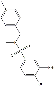 3-amino-4-hydroxy-N-methyl-N-[(4-methylphenyl)methyl]benzene-1-sulfonamide Structure