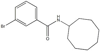 3-bromo-N-cyclooctylbenzamide Structure