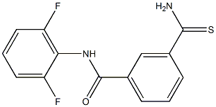 3-carbamothioyl-N-(2,6-difluorophenyl)benzamide Struktur