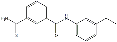 3-carbamothioyl-N-[3-(propan-2-yl)phenyl]benzamide Struktur