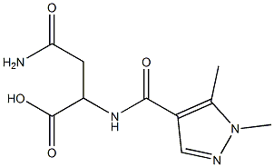 3-carbamoyl-2-[(1,5-dimethyl-1H-pyrazol-4-yl)formamido]propanoic acid|