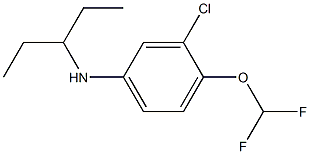 3-chloro-4-(difluoromethoxy)-N-(pentan-3-yl)aniline Structure