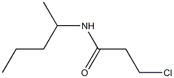 3-chloro-N-(pentan-2-yl)propanamide Struktur