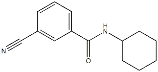 3-cyano-N-cyclohexylbenzamide,,结构式