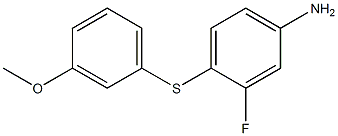 3-fluoro-4-[(3-methoxyphenyl)sulfanyl]aniline