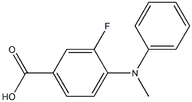 3-fluoro-4-[methyl(phenyl)amino]benzoic acid