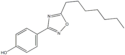 4-(5-heptyl-1,2,4-oxadiazol-3-yl)phenol Structure
