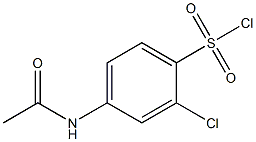 4-(acetylamino)-2-chlorobenzenesulfonyl chloride Structure