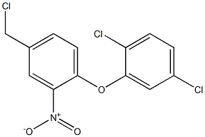 4-(chloromethyl)-1-(2,5-dichlorophenoxy)-2-nitrobenzene Struktur