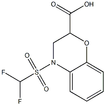 4-(difluoromethane)sulfonyl-3,4-dihydro-2H-1,4-benzoxazine-2-carboxylic acid