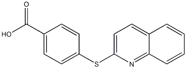 4-(quinolin-2-ylsulfanyl)benzoic acid Structure