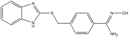 4-[(1H-1,3-benzodiazol-2-ylsulfanyl)methyl]-N'-hydroxybenzene-1-carboximidamide Structure