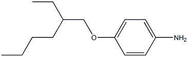 4-[(2-ethylhexyl)oxy]aniline 化学構造式