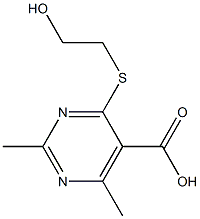  4-[(2-hydroxyethyl)thio]-2,6-dimethylpyrimidine-5-carboxylic acid