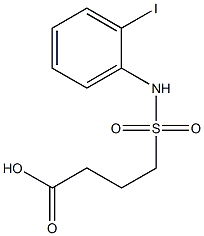 4-[(2-iodophenyl)sulfamoyl]butanoic acid Structure