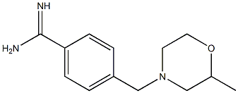 4-[(2-methylmorpholin-4-yl)methyl]benzenecarboximidamide Structure