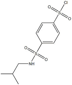 4-[(2-methylpropyl)sulfamoyl]benzene-1-sulfonyl chloride Struktur
