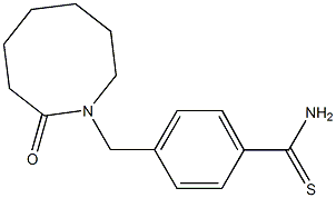 4-[(2-oxoazocan-1-yl)methyl]benzenecarbothioamide