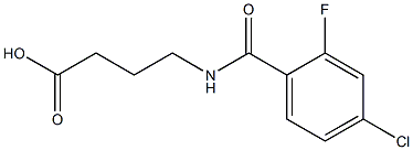 4-[(4-chloro-2-fluorophenyl)formamido]butanoic acid Structure