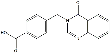 4-[(4-oxo-3,4-dihydroquinazolin-3-yl)methyl]benzoic acid Structure