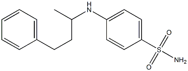 4-[(4-phenylbutan-2-yl)amino]benzene-1-sulfonamide Structure