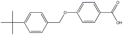 4-[(4-tert-butylphenyl)methoxy]benzoic acid 化学構造式
